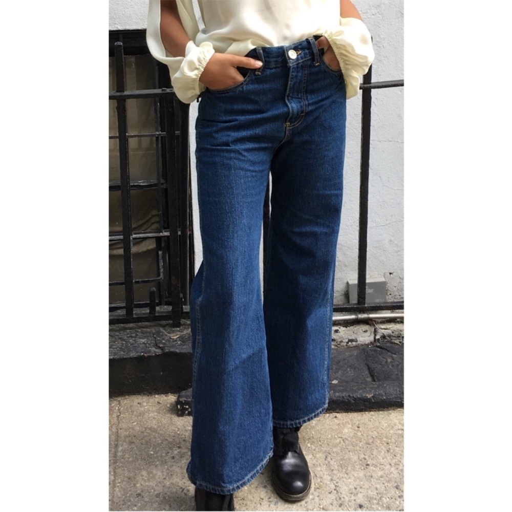 Caron Callahan Blue Flare Jeans